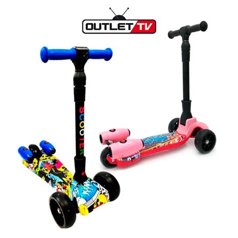 Patineta Scooter Humo con Luces Bluetooth Niños Outlet TV Colombia