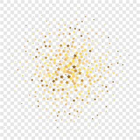 Premium Vector Star Sequin Confetti On Transparent Background