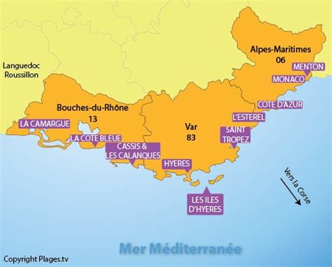 Plages Provence Alpes Côte Dazur Paca Liste Des Stations