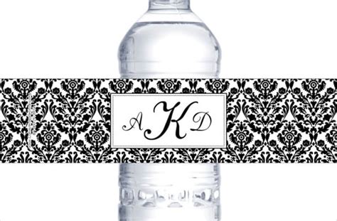 Free Custom Water Bottle Labels Template Kaesg Blog