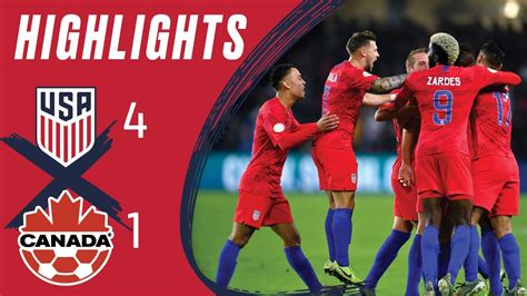 USA 4 1 CANADA Concacaf Nations League Highlights Nov 15 2019