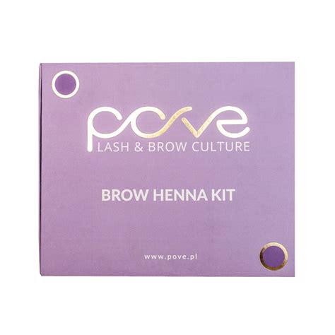 Brow Henna Kit By Pove Zestaw Do Piel Gnacji I Stylizacji Brwi Henna