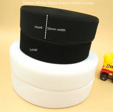 New Black White Sew On Roll Hook Loop Tape M Sewing Fastener