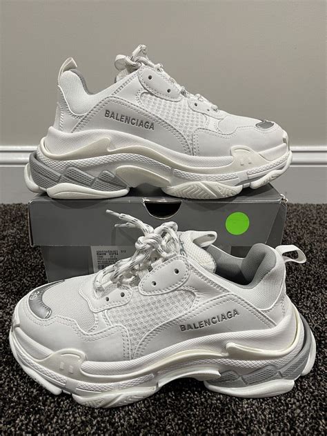 Balenciaga White Triple S Sneakers Discount