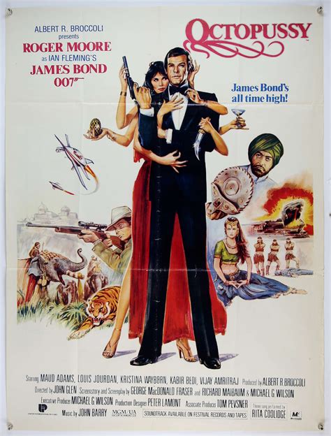 Lot 4228 James Bond Octopussy 1983 Pakistani One Sheet Film Pos