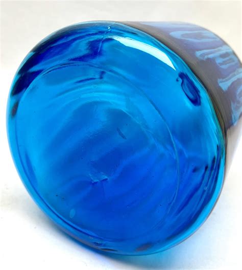 Vintage Italian Empoli Murano Cased Art Glass Decanter For Sale At 1stdibs