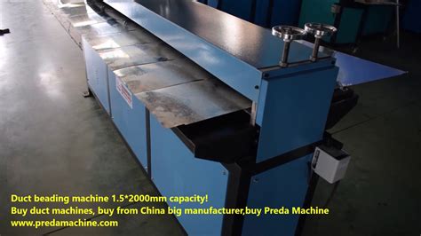 Duct Beading Machine Or Duct Grooving Machine 1 5mm 2000mm By Preda