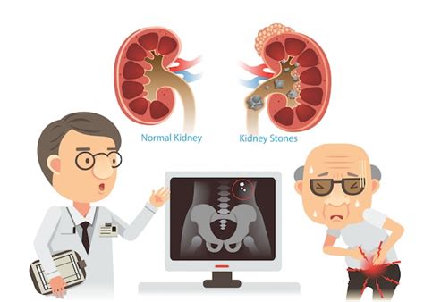 Premium Vector Kidney Stones Illustration