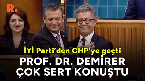 Prof Dr Taner Demirer Y Parti Den Istifa Ederek Chp Ye Kat Ld