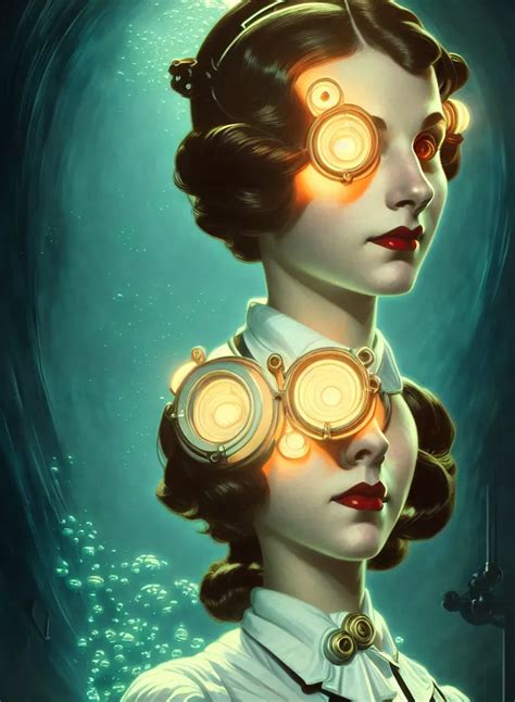 Symmetry Portrait Of Elizabeth From Bioshock Stable Diffusion