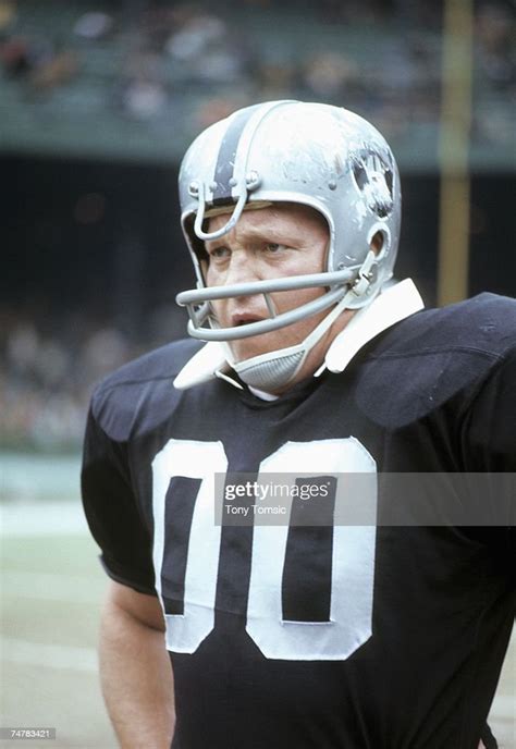 Center Jim Otto Of The Oakland Raiders Warms Up Prior To A Game On