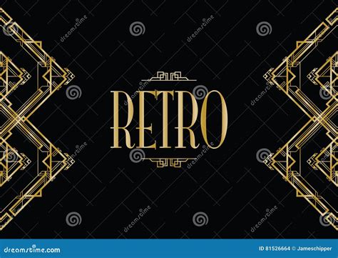 Retro Art Deco Vector Illustration | CartoonDealer.com #81526664