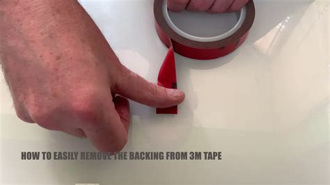 How To Easily Remove The Backing From 3m Tape Youtube