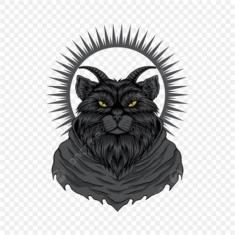 Satan Vector Png Images Satanic Cat Vector Illustration Alchemy