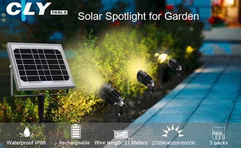 Cly Solar Spotlights In Led Landscape Lights Low Voltage Ip