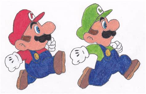 Mario And Luigi Drawing at GetDrawings | Free download