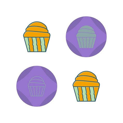 Cream Muffin Vector Icon Vector Art At Vecteezy