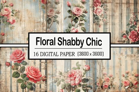 Floral Shabby Chic Graphic By Wow Art Creative Fabrica