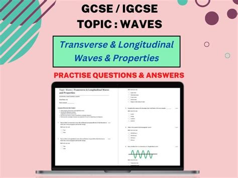 Gcse Igcse Physics Waves Properties Self Assessment Questions