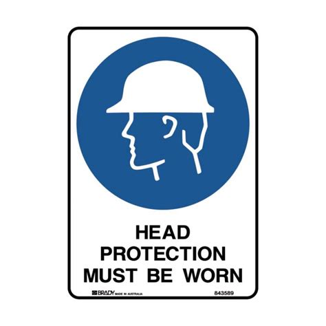 A Safety Sign Head Protection Must Be Worn