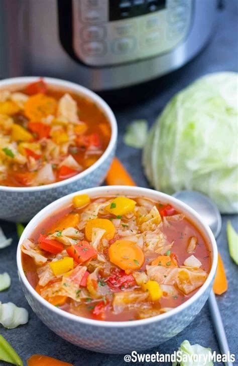 Instant Pot Cabbage Soup Recipe - S&SM