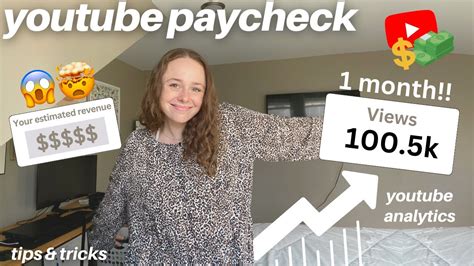 How Much Youtube Paid Me For 100k Views My Youtube Paycheck How