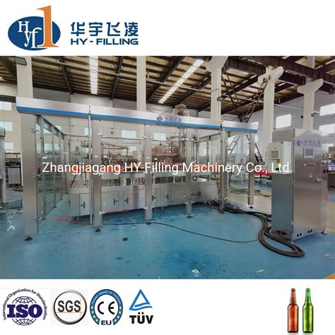 Hy Filling Glass Bottle Alcohol Bottling Making Machine In Rinsing