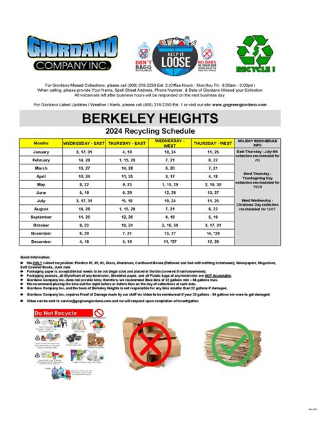 Recycling | Berkeley Heights Township, NJ