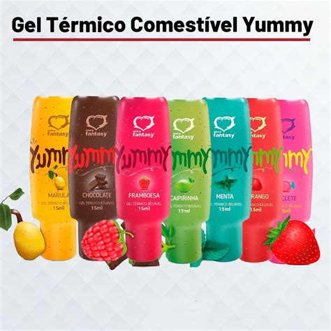 Gel T Rmico Beij Vel Comest Vel Lubrificante Ntimo Sexo Oral Yummy Ml Sexy Fantasy Sex Shop