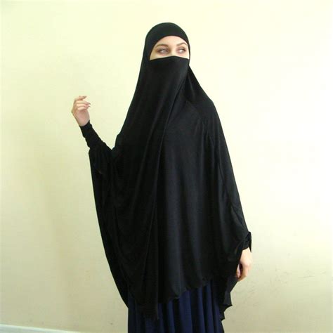 Black Transformer Khimar Niqab Jilbab Black Niqab Burqa Traditional