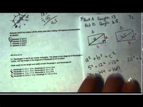 Geometry End Of Course Exam Review Part 2 YouTube