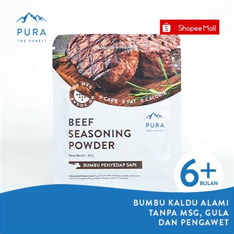 Jual Pura Seasoning Bumbu Kaldu Sapi Kaldu Mpasi Non Msg Tanpa Gula