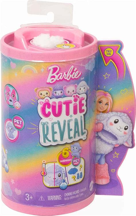 Barbie Cutie Reveal Chelsea Series Dolls Lamb Teddy Poodle And Lion