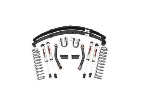 Rough Country Jeep Cherokee 3 Inch Series Ii Suspension Lift Kit With Leaf Springs And V2