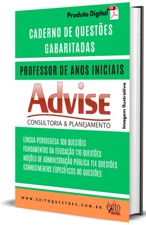 Caderno De Quest Es Gabaritadas Professor De Anos Iniciais Advise