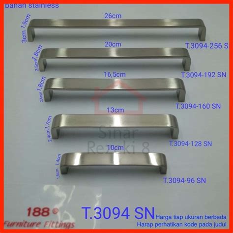 Jual Tarikan Stainless Handle Laci Pintu Lemari Minimalis Dapur