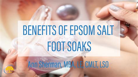 Benefits Of Epsom Salt Foot Soaks Ironwood Cancer And Research Centers