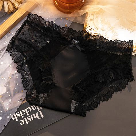 2023 New Arrival Mid Rise Sexy Lingerie Lace Panties Comfortable