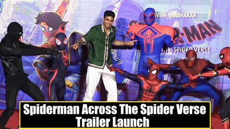 Spiderman Across The Spider Verse Trailer Launch Shubman Gill Youtube