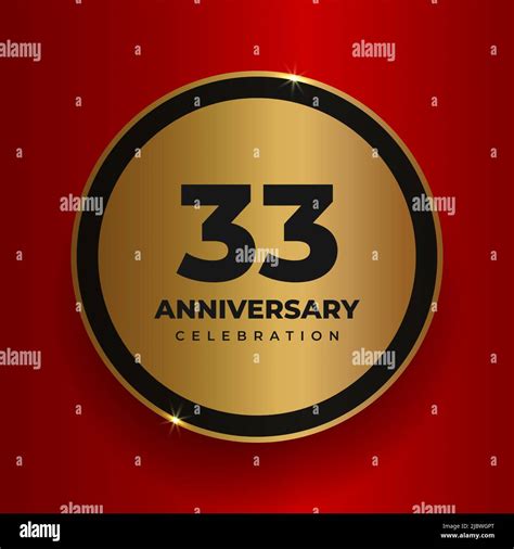 33 Years Anniversary Celebration Background Celebrating 33rd