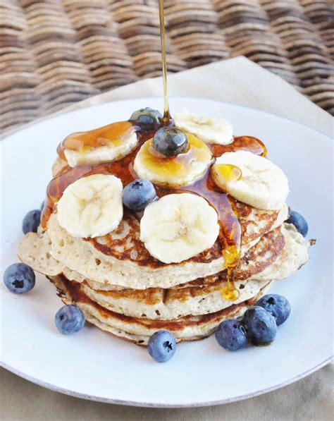 15 Minute High Protein Banana Bread Pancakes Healthy Refined Sugar