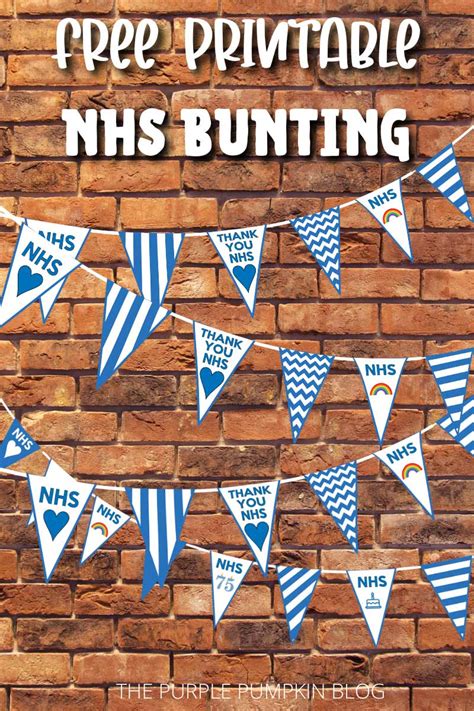 Free Printable Nhs Bunting Thank You And Happy Birthday Nhs