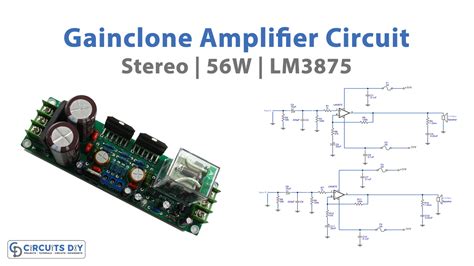 56W Gainclone Stereo Amplifier Circuit Using LM3875