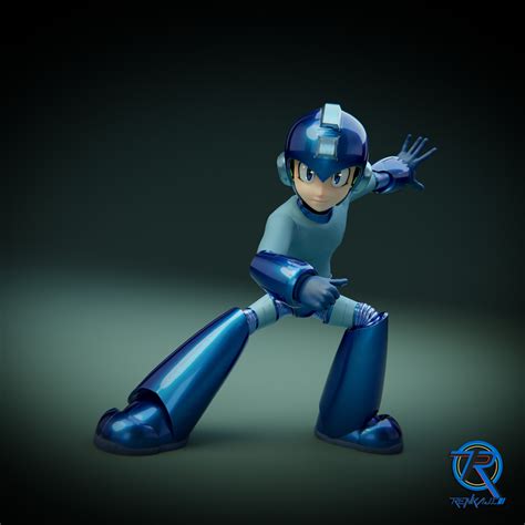 Artstation Mega Man 3d Fan Art
