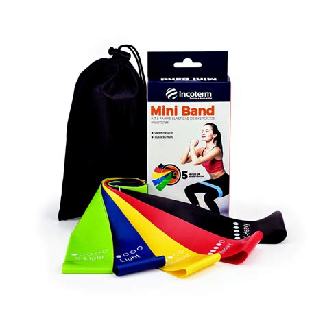 Mini Band Kit Faixa Elástica de Exercícios Incoterm