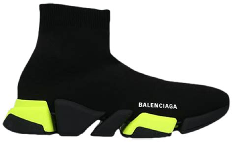 Giày Balenciaga Speed 2 0 Sneaker Black Fluo Yellow 617239 W1720 117