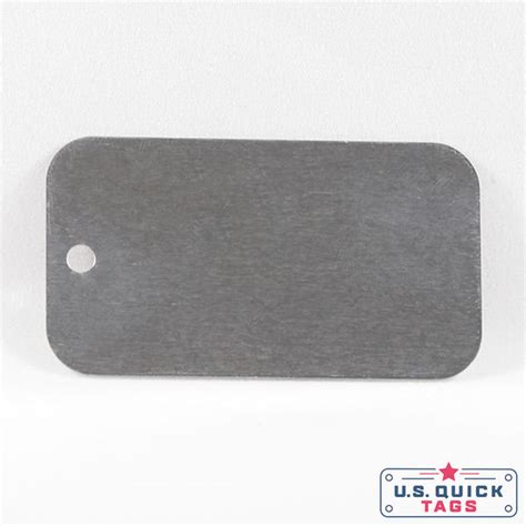 Aluminum Blank Metal ID Tag - .008" x 2.5" x 4" - One Hole – US Quick Tags