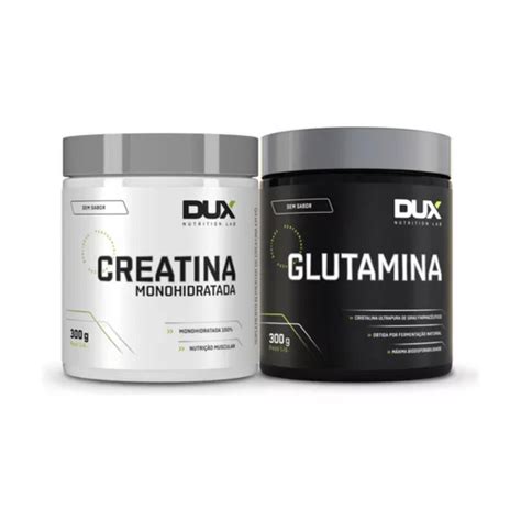 Glutamina Creatina Monohidratada 300g Dux Shopee Brasil