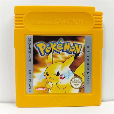 Nintendo Game Boy Gameboy Spiel Pokemon gelb gelbe Edition günstig