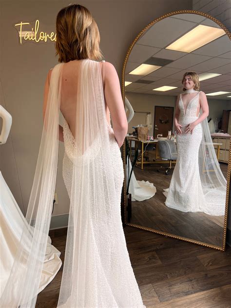 Wedding Dress With Neck Scarf - Shop on Pinterest